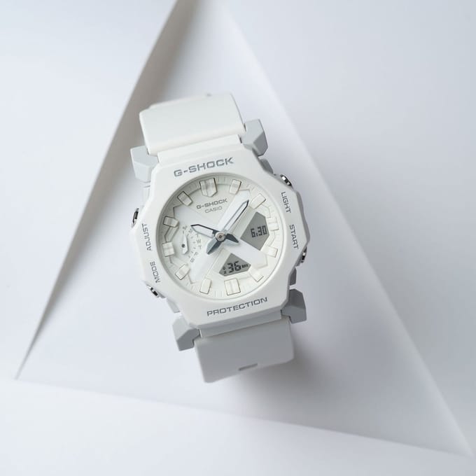 Casio G-Shock GA-2300-7AER Horloge - Kunststof - Wit - Ø 40 mm