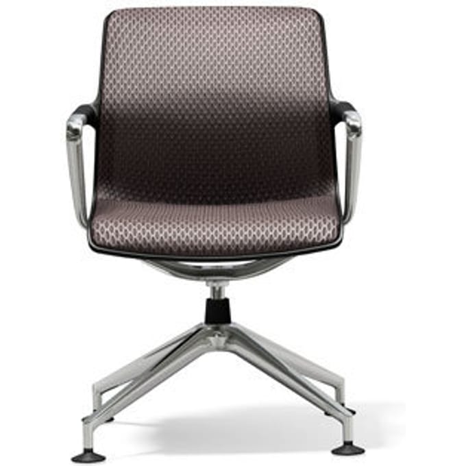 Vitra - Unix Chair met viersteronderstel - Diamond Mesh mauve grijs - 4 - 6 Wochen