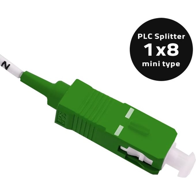 Qoltec Splitter 1x8 |   SC/APC-SC/APC |   G.657A |   Singlemode |   0,9 mm