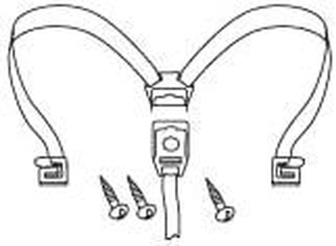 Reserve sluiting set - Kist onderdelen - Motor bagage - Specifiek model - 1 set - Zilver