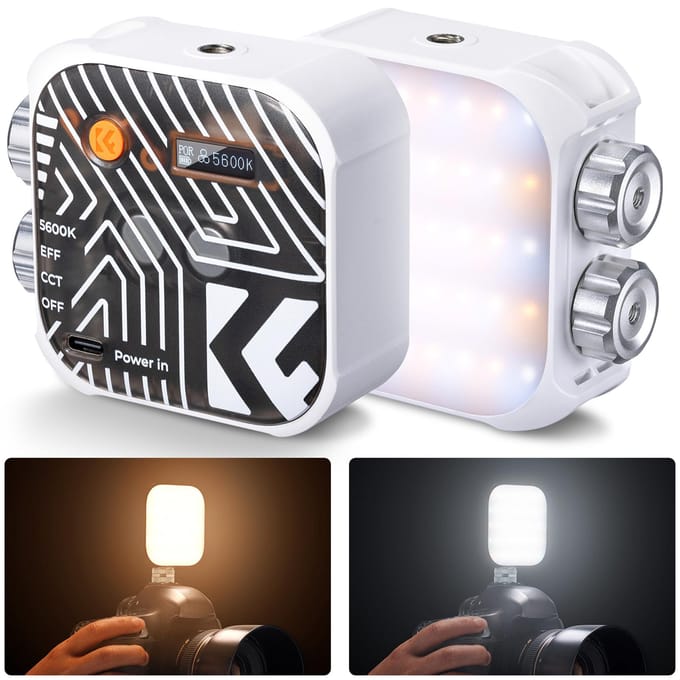 K&F CONCEPT Zak LED Videolamp Magnetisch LED Invullicht Videoconferentie Verlichting CRI96+ zwart