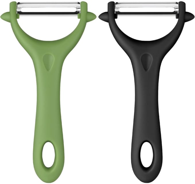 EXCITAT Dunschiller - Groenteschiller - Handmatig - voor Fruit en Groenten - 2 stuks