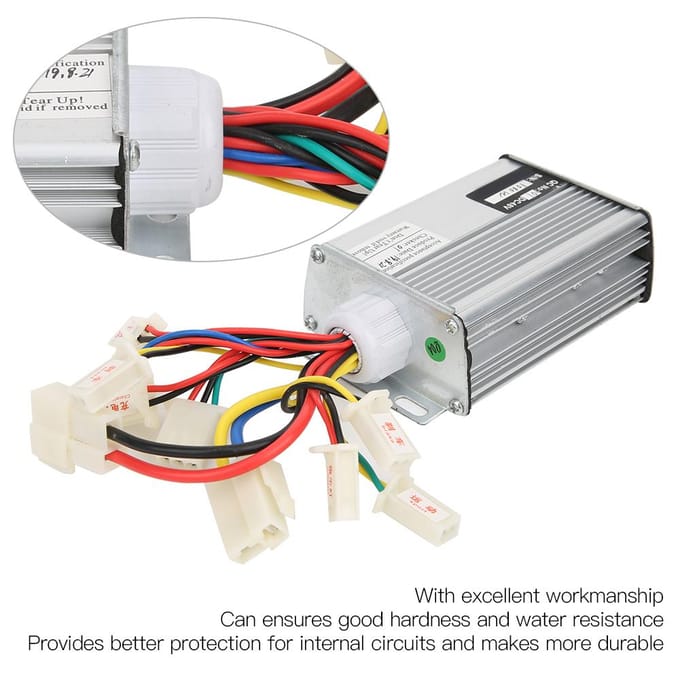 Universele Gashandgreep met Elektrische Hoeveelheidsweergave 48V 1000W Borstelcontroller Kit gray