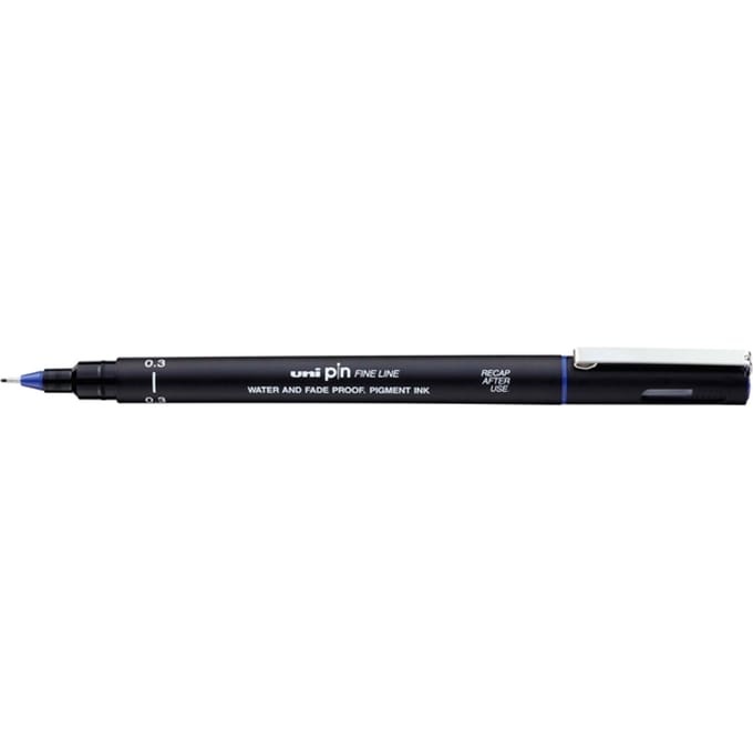 Fineliner Uni-ball Pin 0,3mm blauw