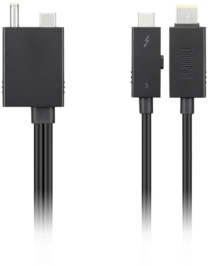 ThinkPad Tunderbolt 4 WorkStation Thunderbolt 4 workstation dock split kabel Geschikt voor merk (dockingstation): Lenovo Thinkpad USB-C Power
