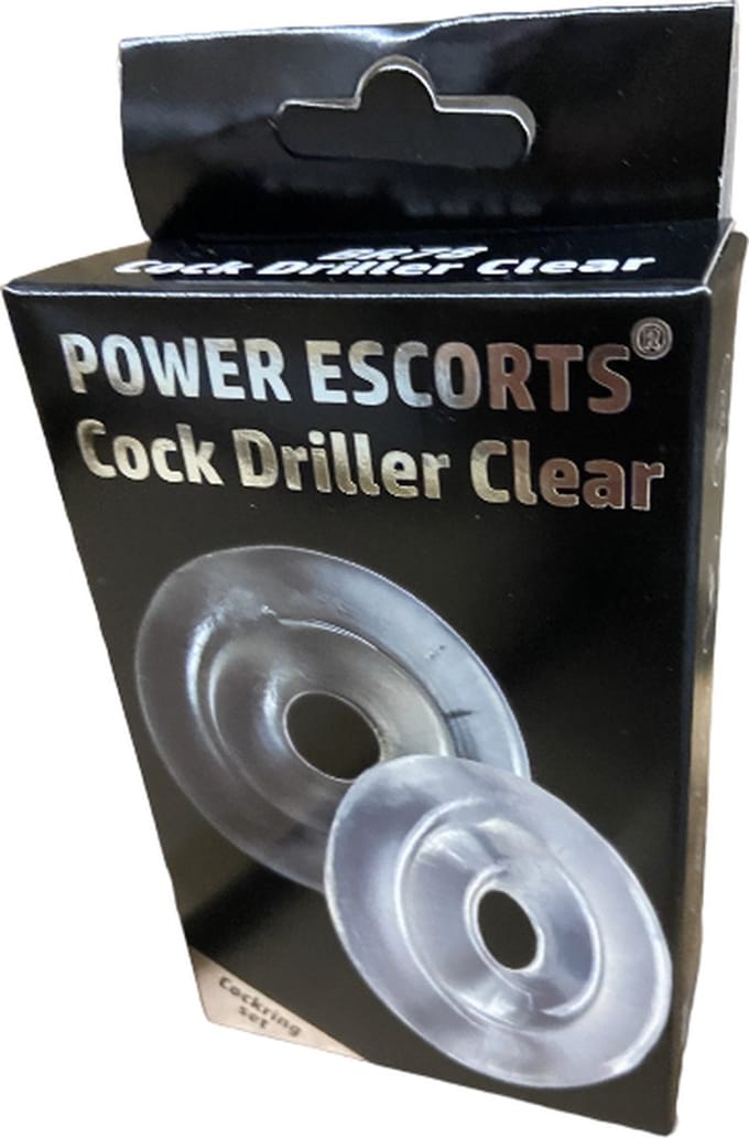 Power Escorts Cock Driller Cockring 2-Pack - Dikke Penisringen