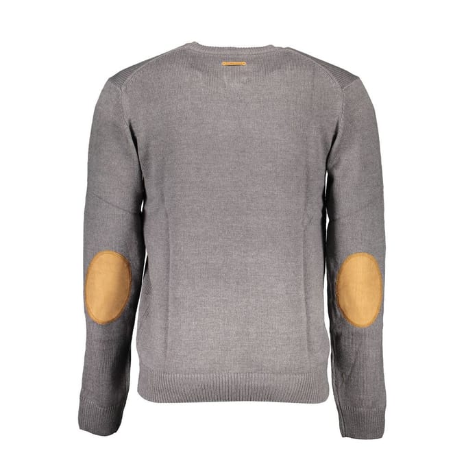 Gianmarco Venturi Grigio Katoenen Heren Sweater