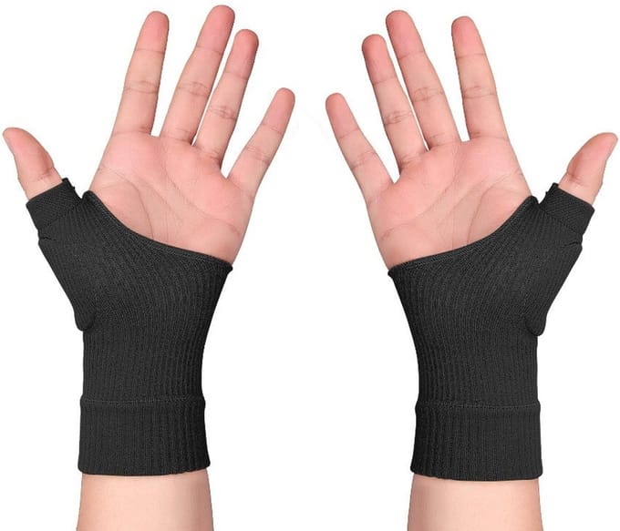 Duimhandschoenen, handpolsondersteuning, vingervrije handschoenen 1 paar