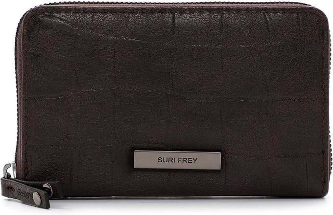 SURI FREY Portemonnee SFY Hadley Zip Around Wallet Brown Donkerbruin