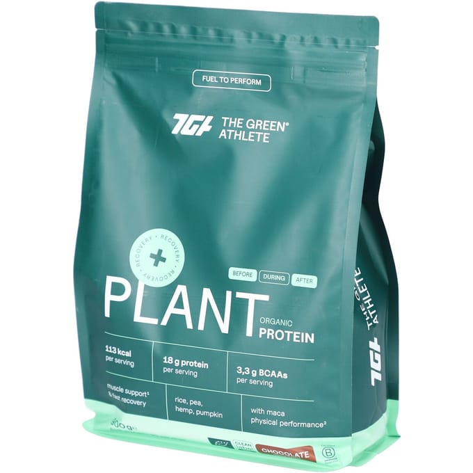 The Green Athlete Plant Protein Chocolate BIO 900 Poeder