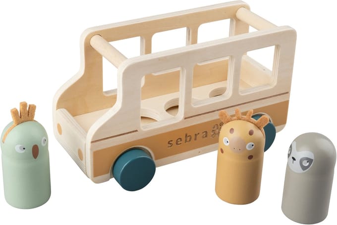 Sebra Wildlife Houten Bus