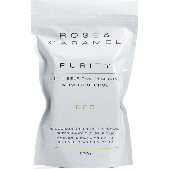 Rose & Caramel Purity 2in1 Self Tan Removing Wonder Sponge 200g