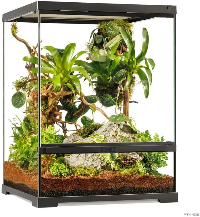 Exo Terra EX Pro terrarium Zwart | 30 x 30 x 30CM