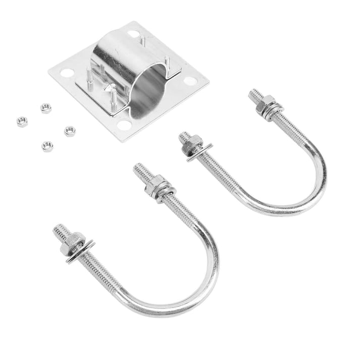 Satellietschotel Paalmontage Adapter RVS TV Satellietantenne U-Bout Klemset voor white