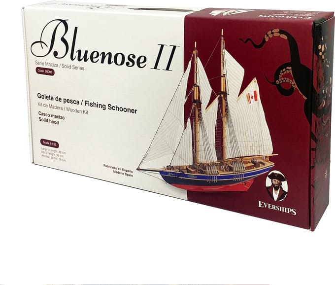 Modelbouw Schip Zeilschip Schoener 'Bluenose II' van hout