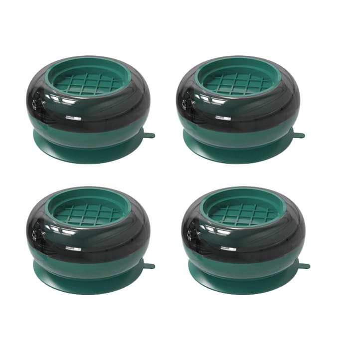 4 stuks Wasmachine Antislipmat Universele Verhoging Koelkast Schokabsorberende Pad voor black