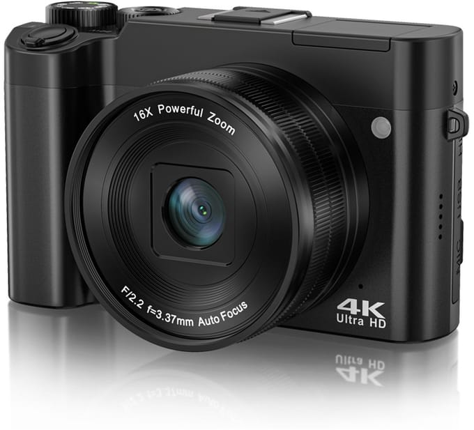 DC218T 4K HD-camera met dubbele lenzen en touchscreen