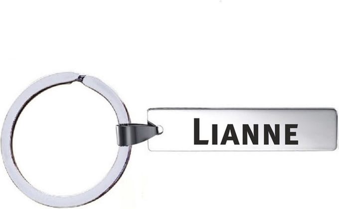 Sleutelhanger Met Naam - Lianne - RVS