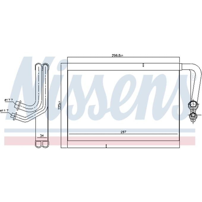 Verdamper, airconditioning NISSENS 92337