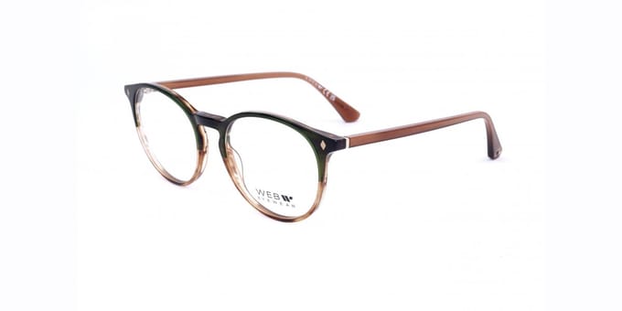 Web WE5404 Shiny dark green 52/18/150 UNISEX Brilmonturen