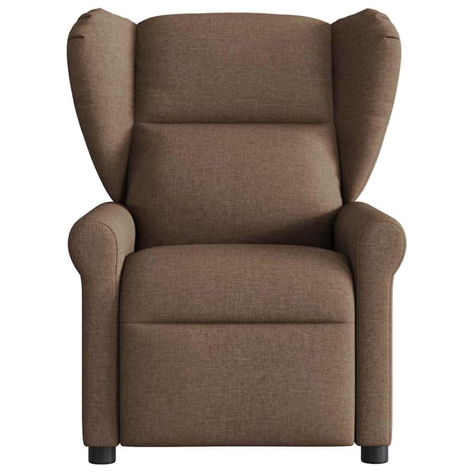 vidaXL - Fauteuil - verstelbaar - stof - bruin