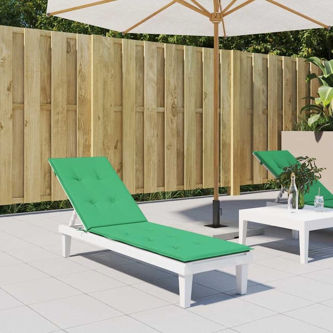vidaXL - Terrasstoelkussen - (75+105)x50x4 - cm - groen