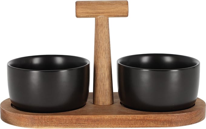 JENS Living Bits & Bites Bo Tapassset klein - Zwart