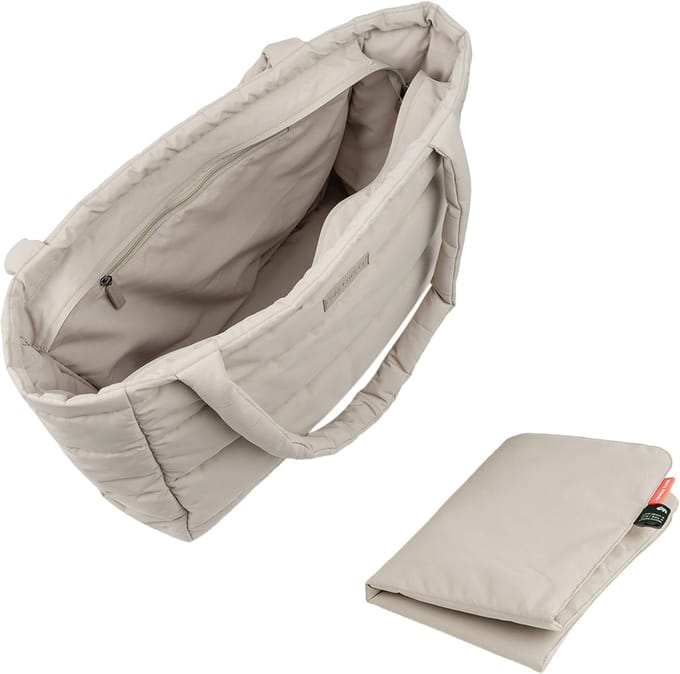 Done By Deer Quilted Changing Tote Bag Sand