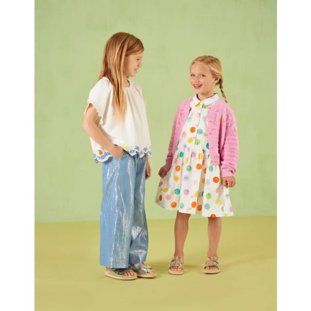 Oilily Dots Jurk- maat128/8yr Bright Wit