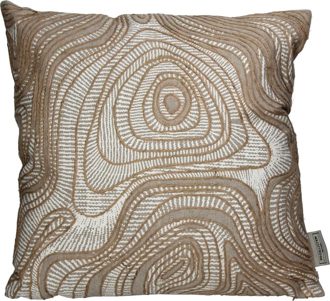 HD Collection Cushion Irregular Cotton Ivory 45x45cm