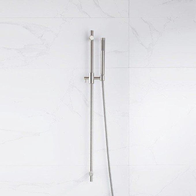 FugaFlow Eccelente Acces glijstangset met staafhanddouche, metalen doucheslang Geborsteld RVS PVD (RVS)