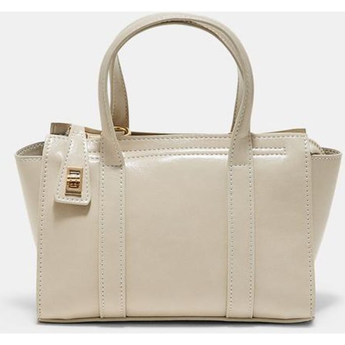 Stradivarius Mini tote tas met sluiting  Ecru OS