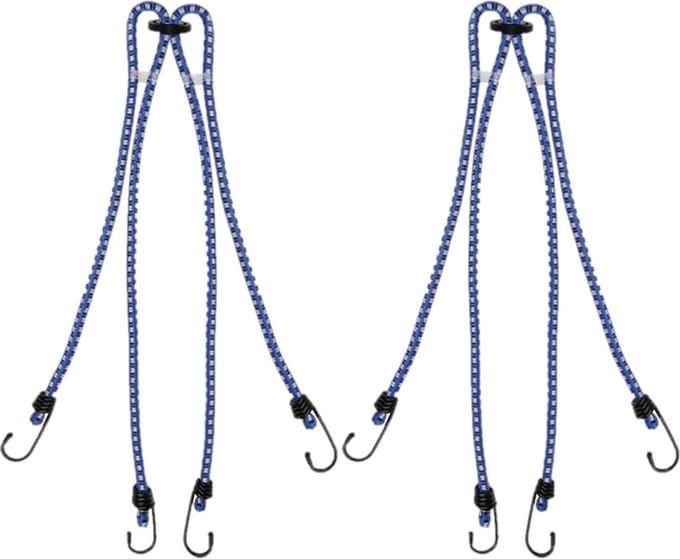 ProPlus bagagespin - - 2x - 4-armig - snelbinders met haken - 4 x 60 cm - elastisch - voor fiets/motor