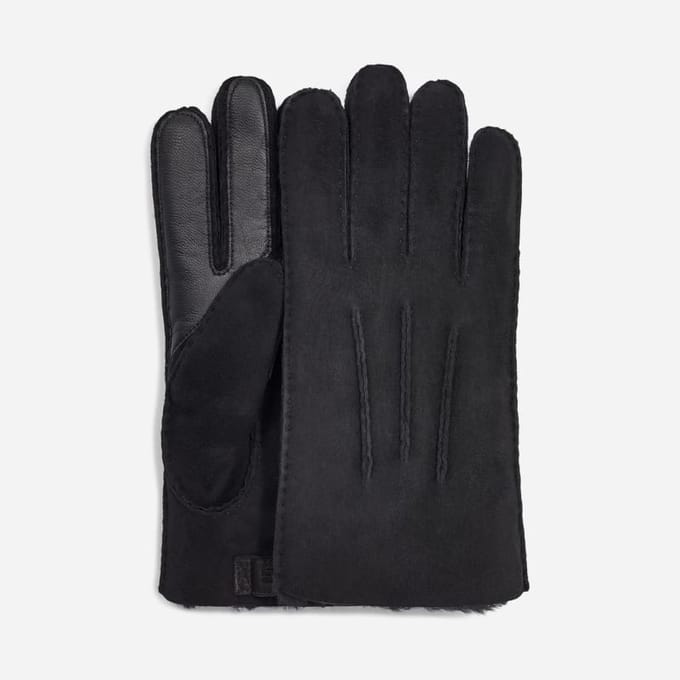 UGG® Sheepskin Tech Glove for Men in Black, Size Medium, Shearling/Leather