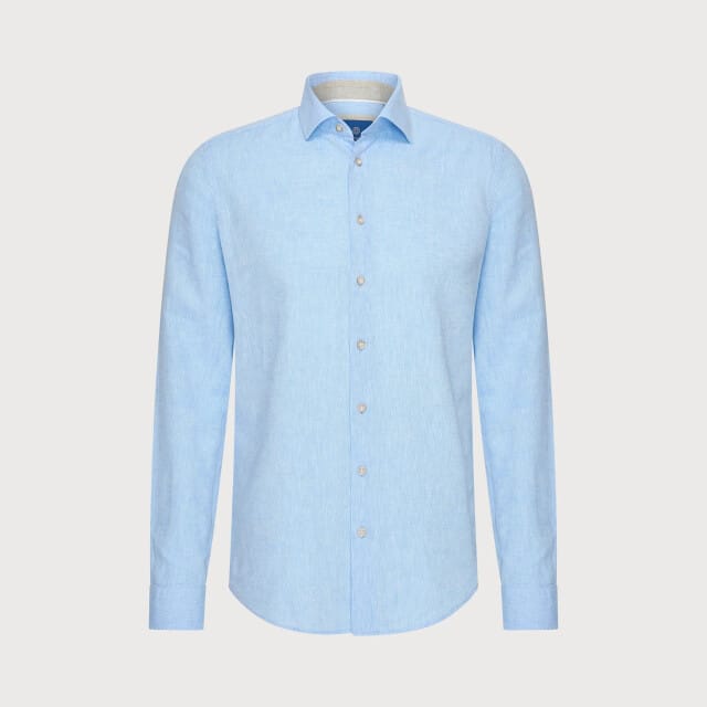 Blue Industry Het cotton linnen overhemd |