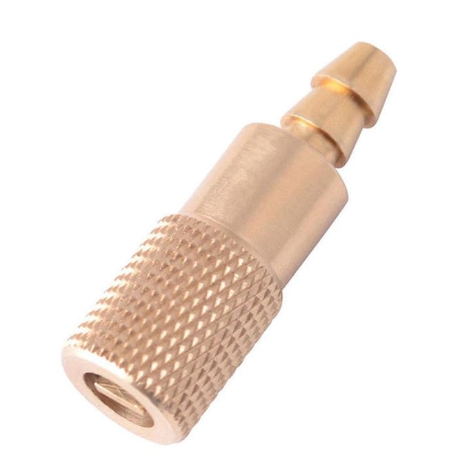 Auto 6mm band bandenpomp ventiel connector band luchtpomp klem ventiel clip messing goud