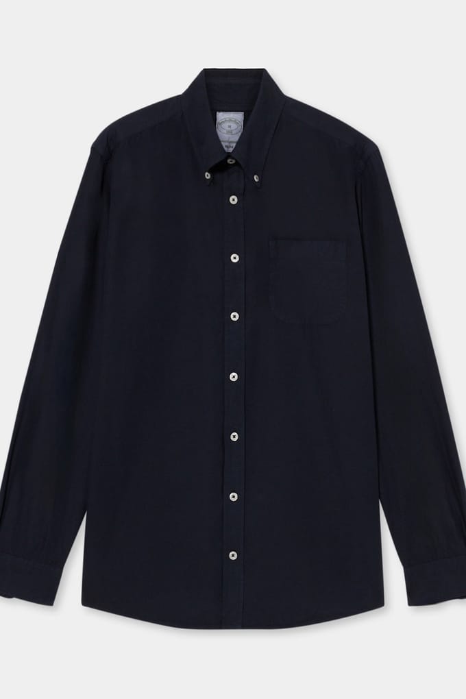 Brooks Brothers Button-down Shirt W/pocket Cotton Navy Größe: M | Casual hemden Outlet | Herren | Blau