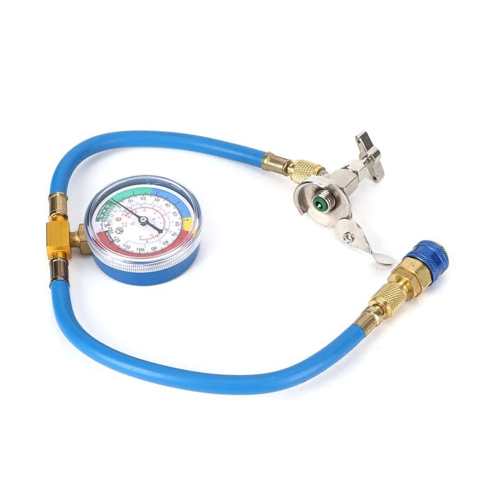 Een AC R134A Koudemiddel Vulslang met Manometer Adapter Auto Airconditioning Reparatiegereedschap