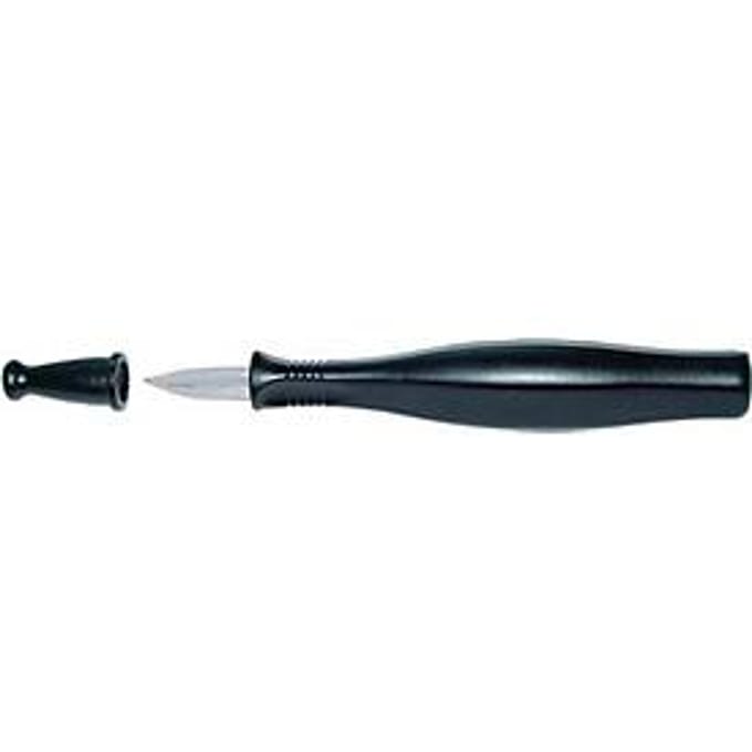 Fijnschraper PROFILIT, meslengte 25 mm, driehoekig 8 mm, kunststof handvat, RENNSTEIG