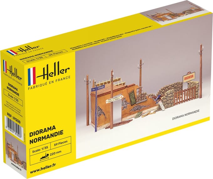 Heller Modelbouwpakket Diorama - 81250 Diorama Normandie Plastic - 1:35 - Modelbouw