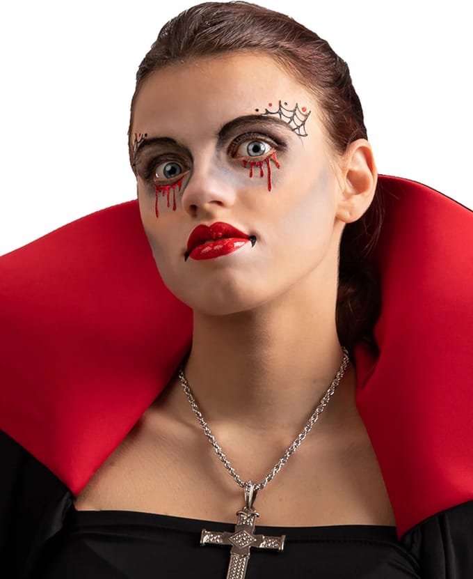 Carnival Toys Neptattoo Vampier Zelfklevend Rood/zwart