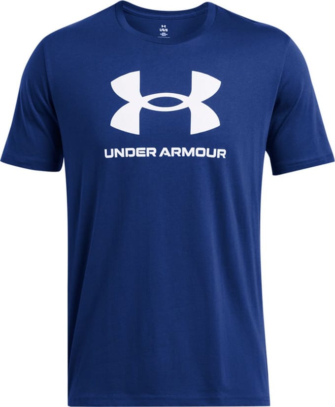 Under Armour T-Shirt Ua Sportstyle Logo Update Ss Tech Blue 432-L (US LG)