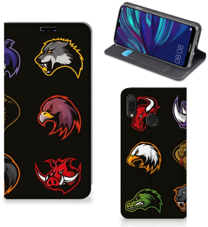 Huawei Y7 hoesje Y7 Pro (2019) Magnet Case Cartoon
