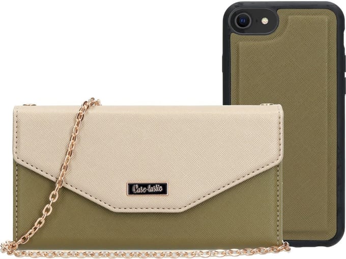 Casetastic Clutch Apple iPhone 7/8/SE (2020) - Goud/Green