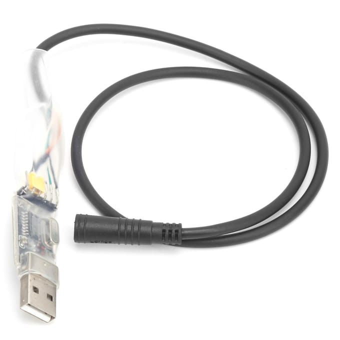 Elektrische fietsmotor USB-programmeerkabel voor BAFANG BBS01 BBS02 BBS03 BBSHD middenmotorkit black