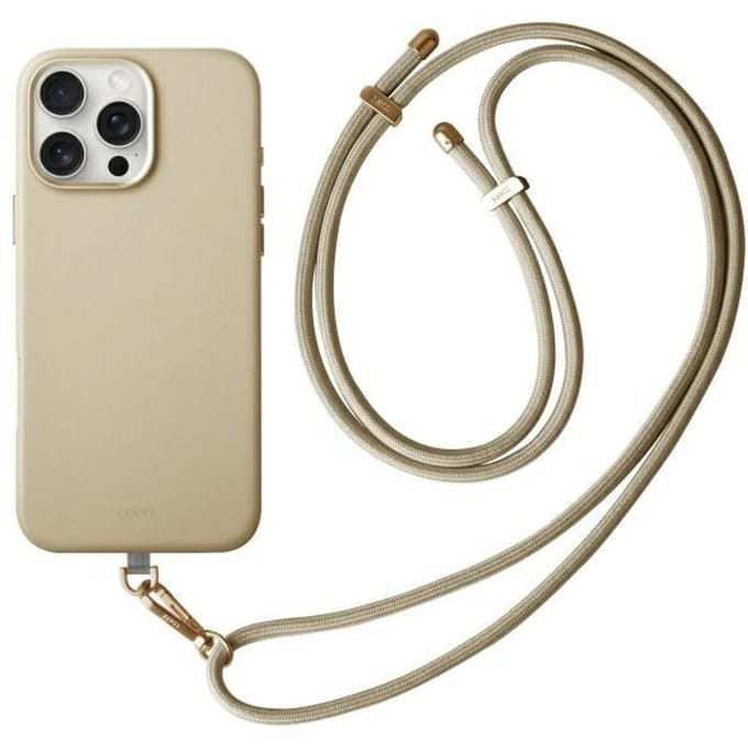 Hoesje voor iPhone 16 Pro UNIQ Magnetisch Opladen Crème