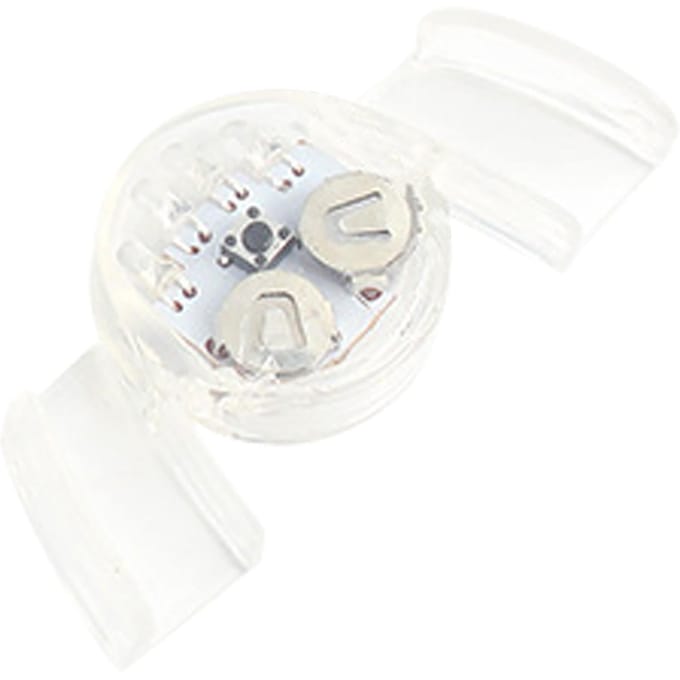 Oplichtende Tanden Glow in the Dark 150mAh LED Wasbaar Herbruikbaar TPR Knipperend Mondbeschermer voor Halloween white