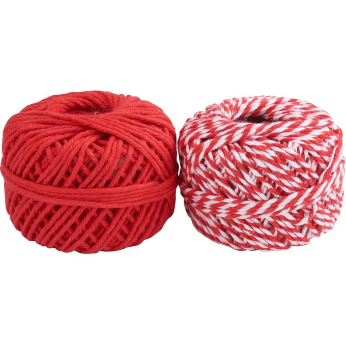 Katoenen koordenset - Rood