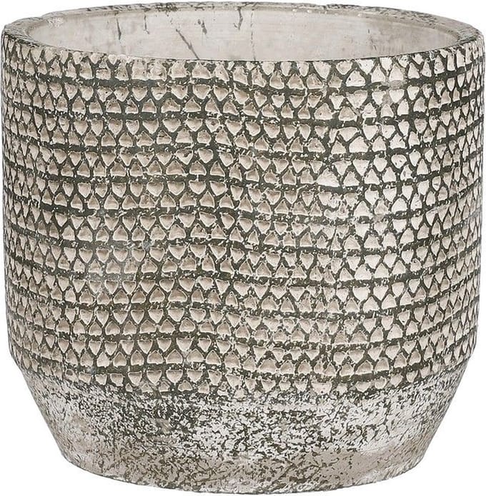 MICA DECORATIONS JACK BLOEMPOT - H12,5 X Ø14 CM - GROEN