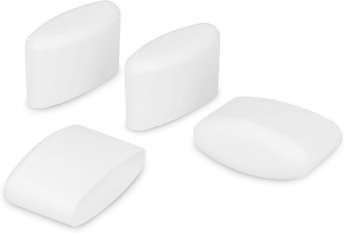 4 Stuks Voetdoppen voor Ellipsbuizen 41x16 mm - Bescherming en Glijdend Vermogen